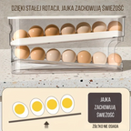 Organizer do jajek z automatycznym podajnikiem – 2-poziomowa zjeżdżalnia do lodówki