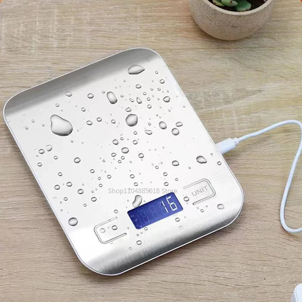 Precyzyjna waga kuchenna z ładowaniem USB – do 5 kg