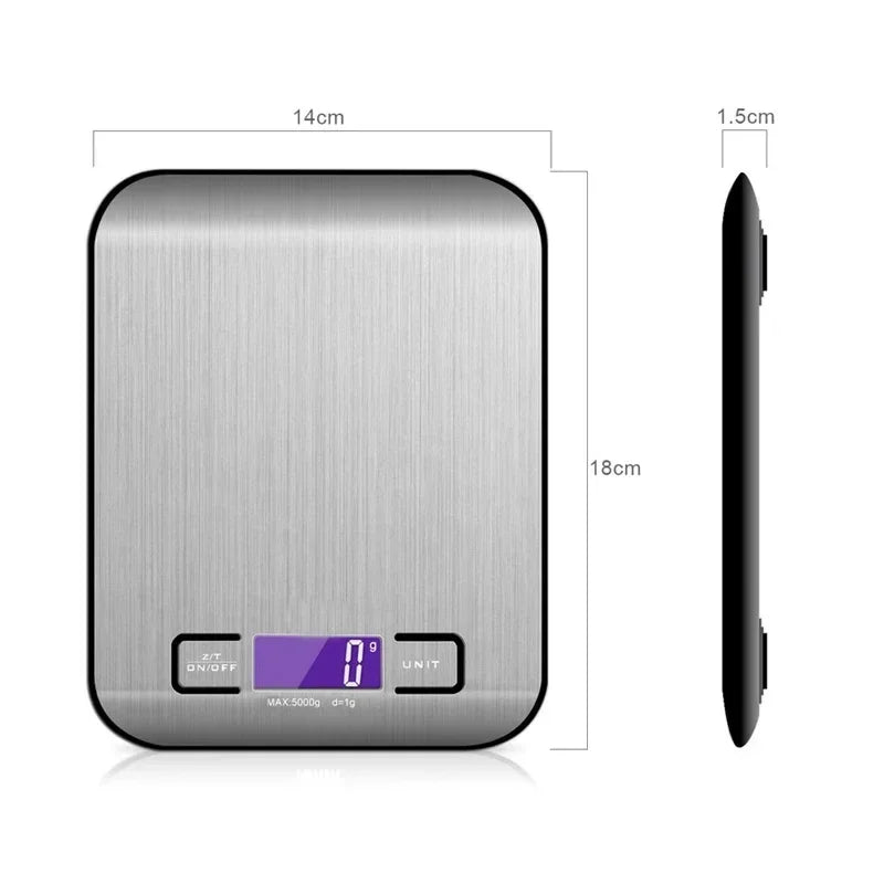 Precyzyjna waga kuchenna z ładowaniem USB – do 5 kg