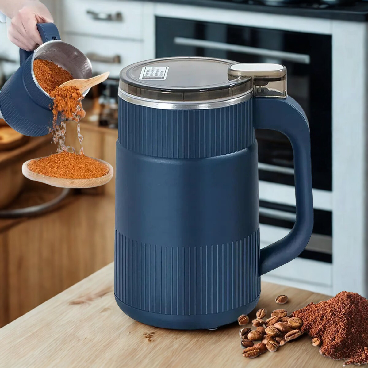 Elektryczny młynek do kawy ze stali nierdzewnej – 500 ml